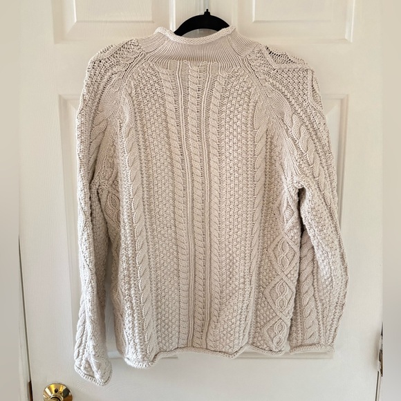 RARE! J. Crew Rollneck Irish Sweater - Picture 4 of 4